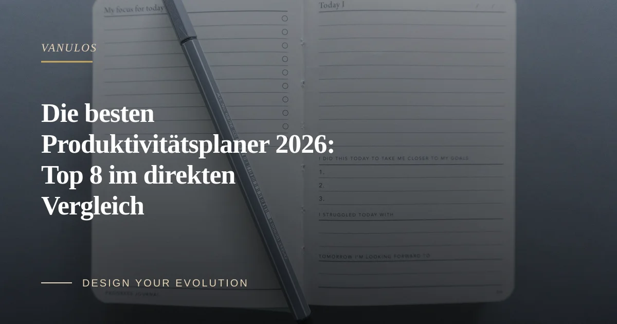 Die besten Produktivitätsplaner 2026: Top 8 im direkten Vergleich