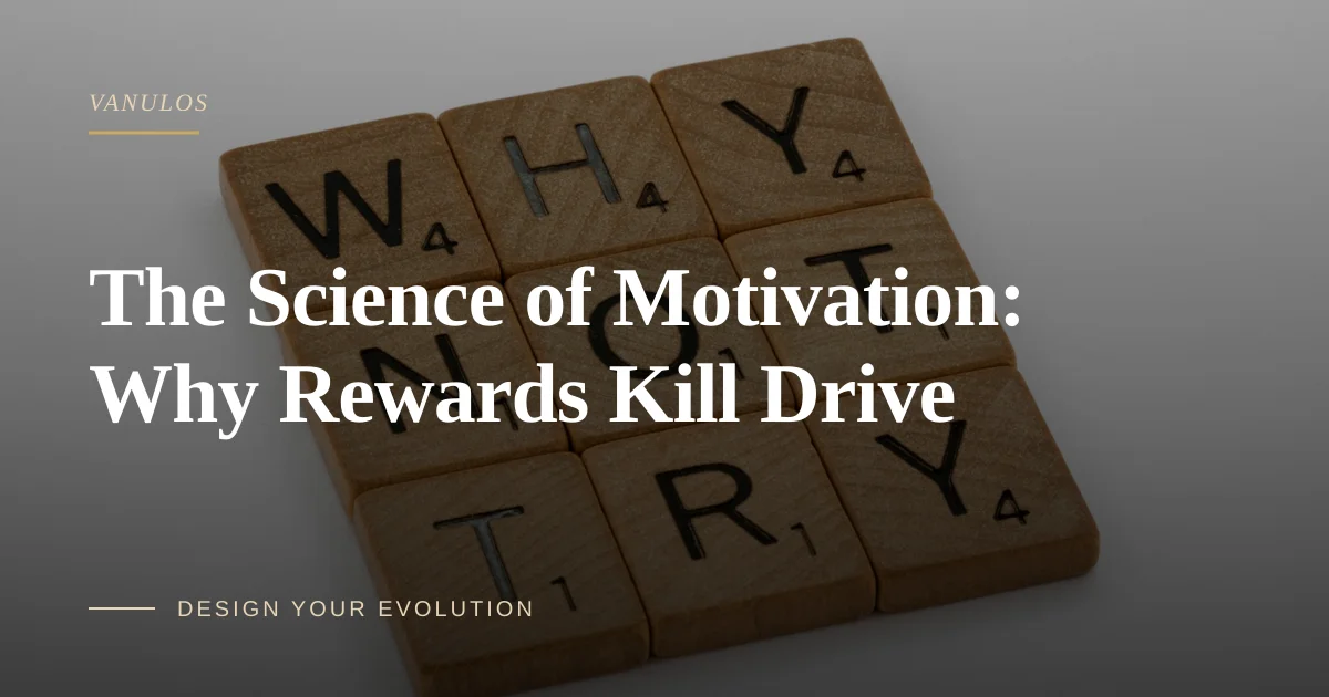 The Science of Motivation: Why Rewards Kill Drive