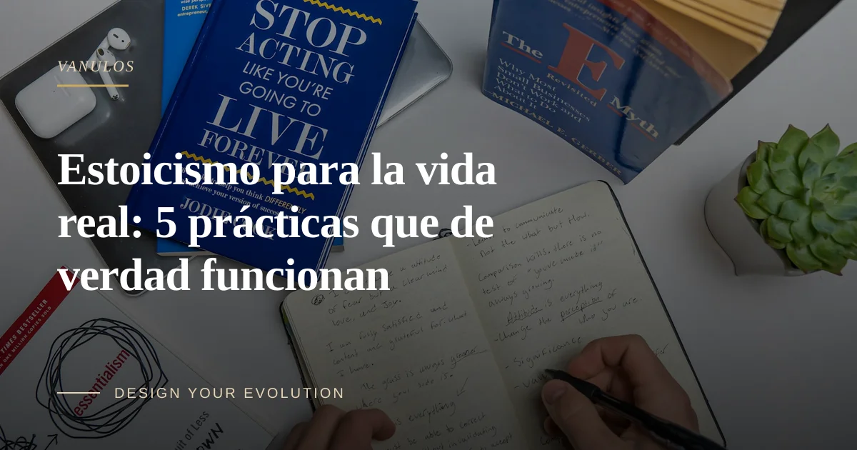 Estoicismo para la vida real: 5 prácticas que de verdad funcionan