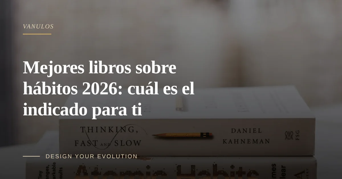 Mejores libros sobre hábitos 2026: cuál es el indicado para ti