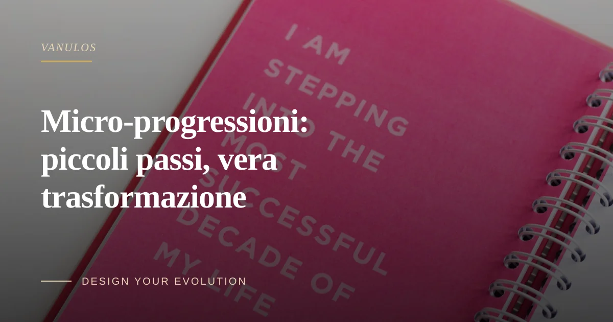 Micro-progressioni: piccoli passi, vera trasformazione