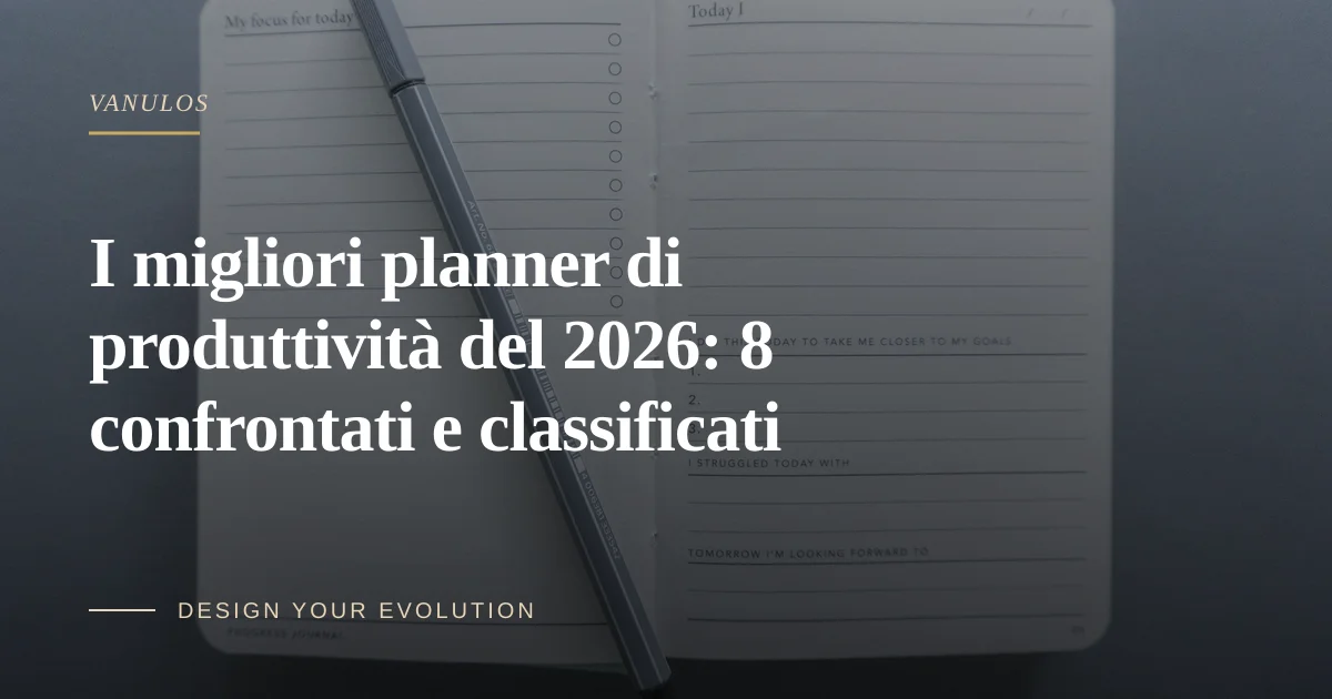I migliori planner di produttività del 2026: 8 confrontati e classificati