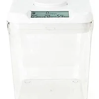 Kitchen Safe kSafe Time Locking Container Medium — no-override timer 1 minute to 10 days, BPA-free, white lid clear base