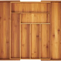 Amazon Basics Bamboo Expandable Drawer Organizer
