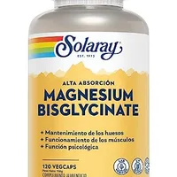 SOLARAY Glicinato de Magnésio Quelato (Bisglicinato + Bioperina)